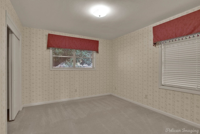 unfurnished bedroom featuring carpet floors