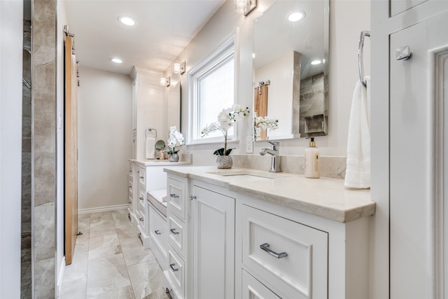 bathroom featuring vanity