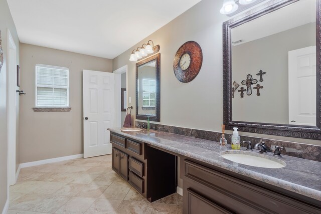 bathroom featuring vanity