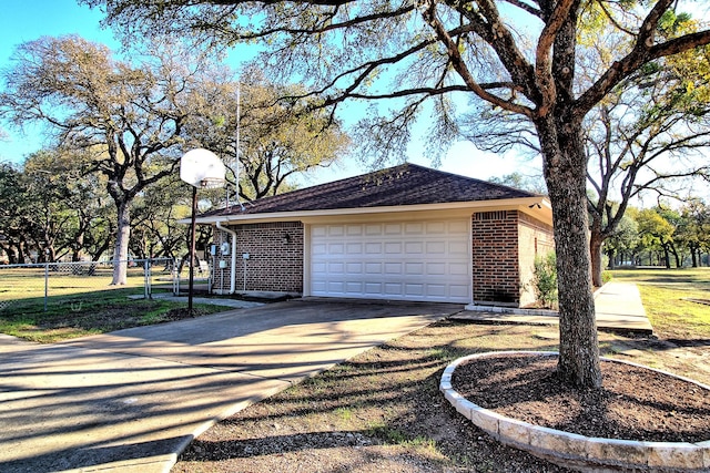 view of home's exterior featuring a garage