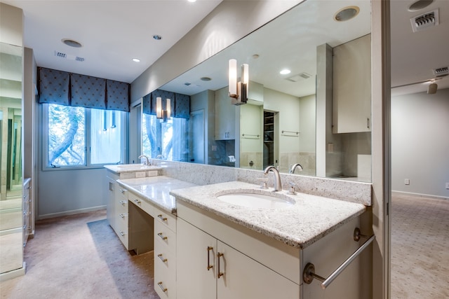 bathroom with vanity