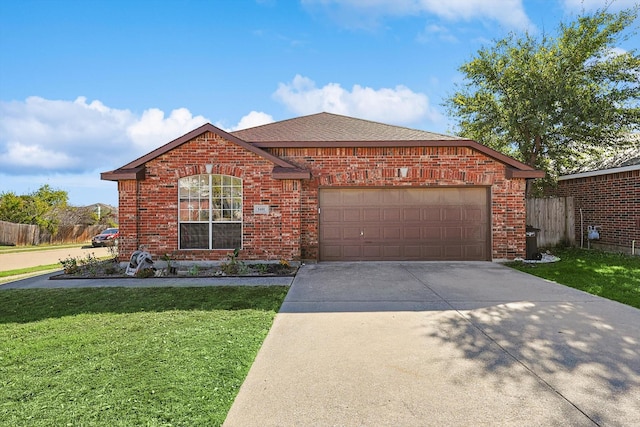 view of front of property with a front lawn