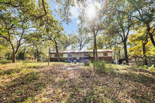 view of rear view of property