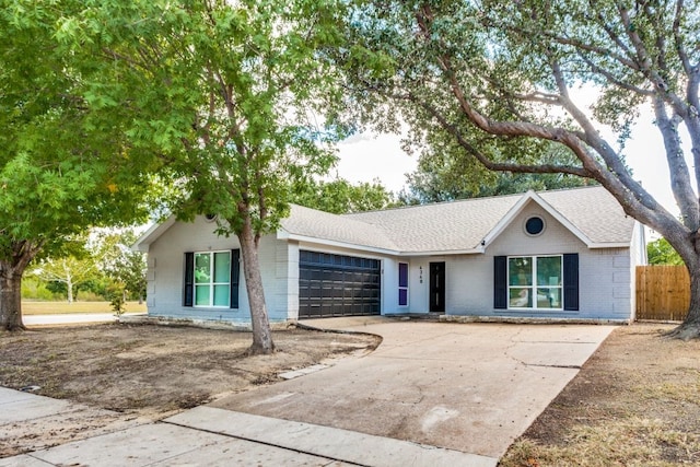 ranch-style house with a garage