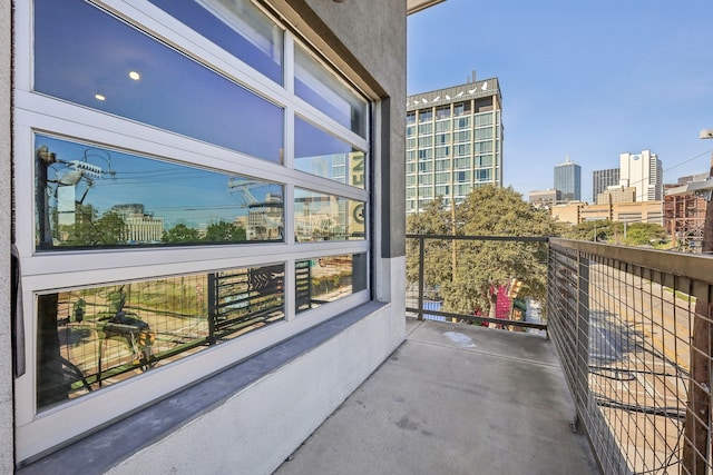 view of balcony