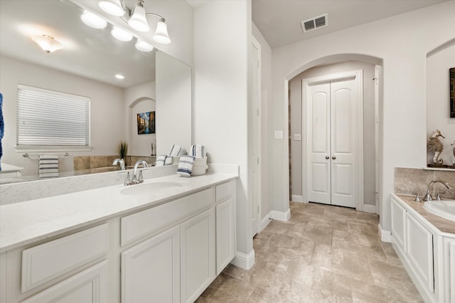 bathroom with vanity