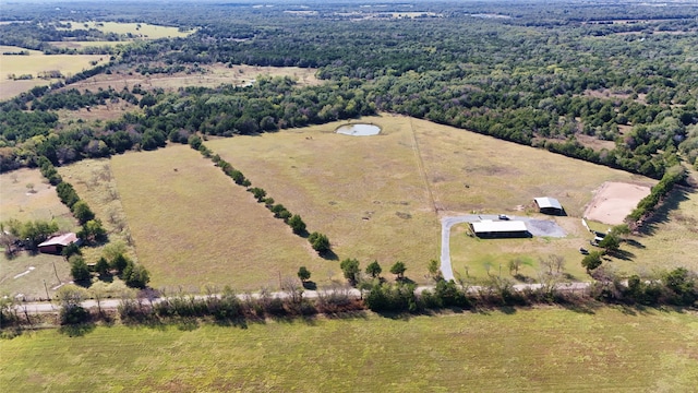 drone / aerial view featuring a rural view