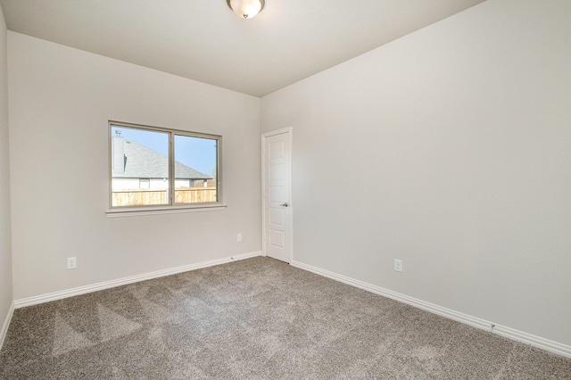 view of carpeted empty room