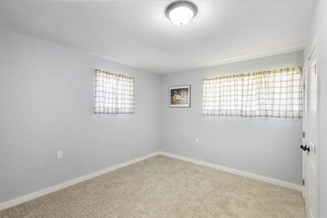 view of carpeted empty room