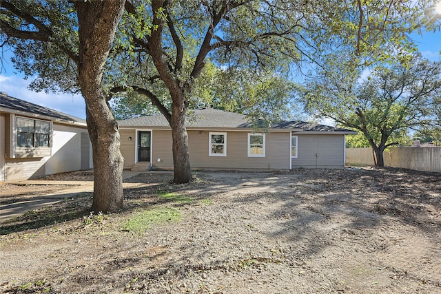 view of back of property