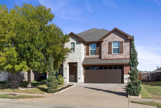 view of front of home featuring a garage