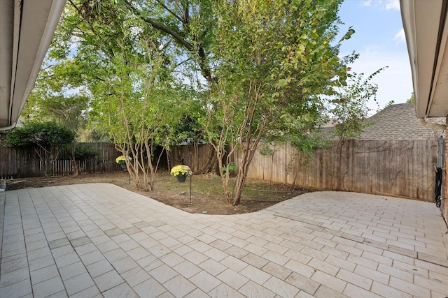 5400 Emerald Park Blvd, Arlington, TX 76017 - fenced backyard with a patio