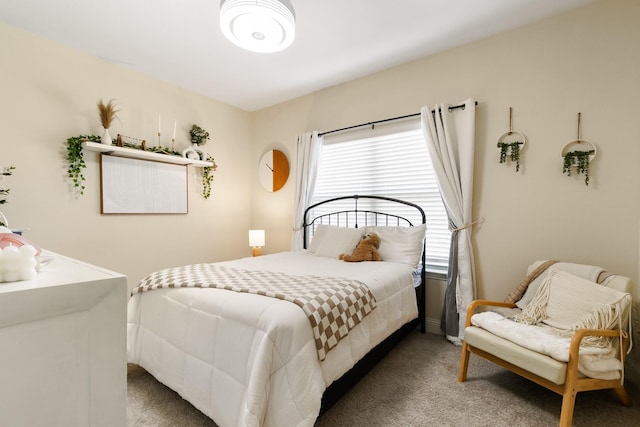 carpeted bedroom with multiple windows