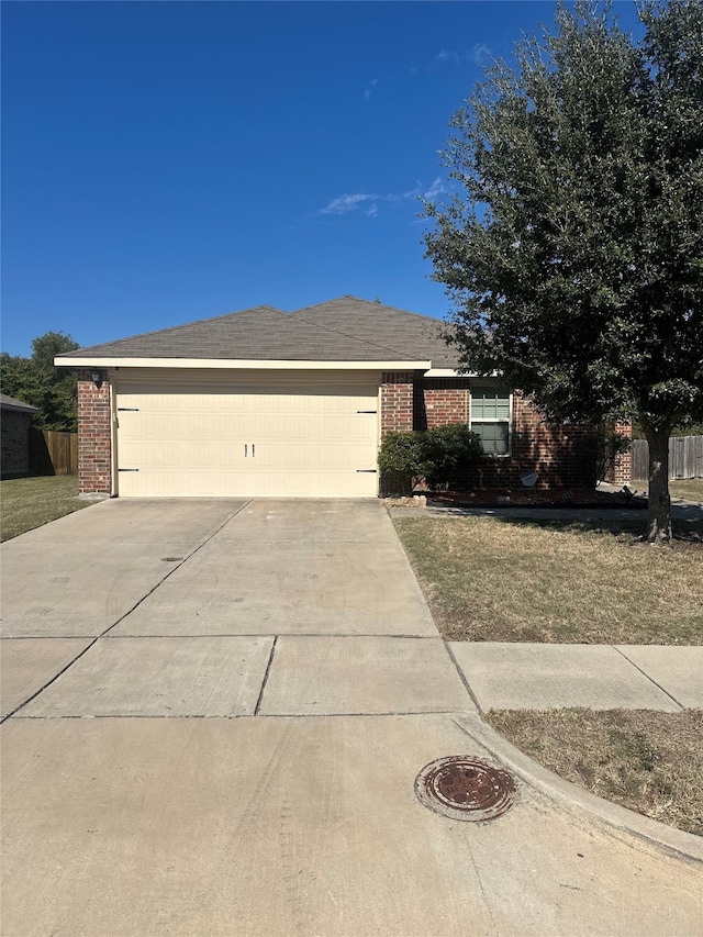 view of front facade featuring a garage