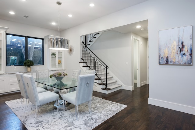 dining room featuring dark hardwood / wood-style floors