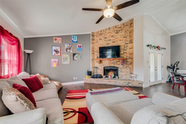 view of patio featuring ceiling fan and an outdoor living space