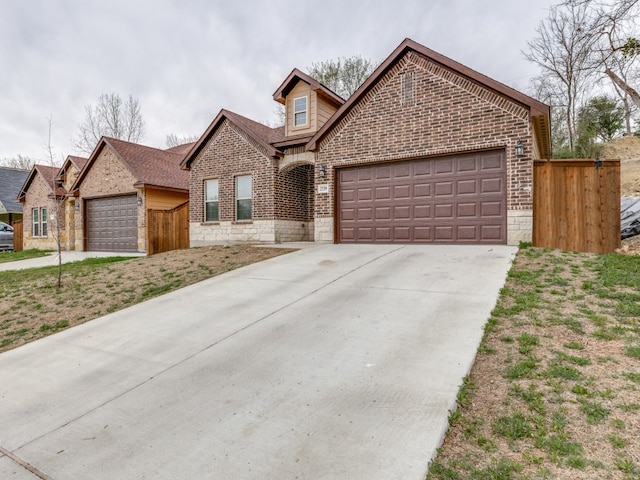 front of property featuring a garage