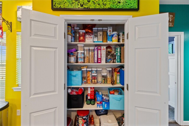 view of pantry