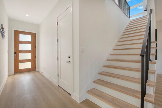 interior space with wood-type flooring