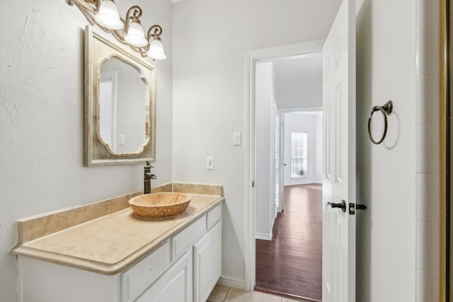 bathroom with vanity