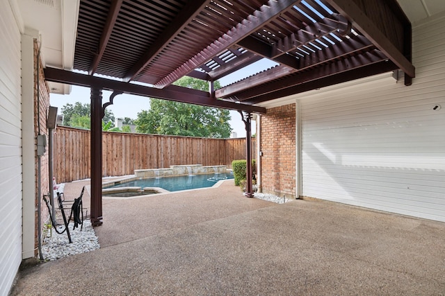 1920 Templehill Dr, Plano, TX 75075 - view of pool with a fenced backyard, a patio area, and a pergola