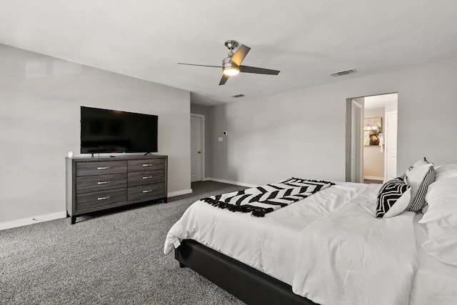 2030 Klondike St, Grand Prairie, TX 75050 - carpeted bedroom featuring baseboards and a ceiling fan