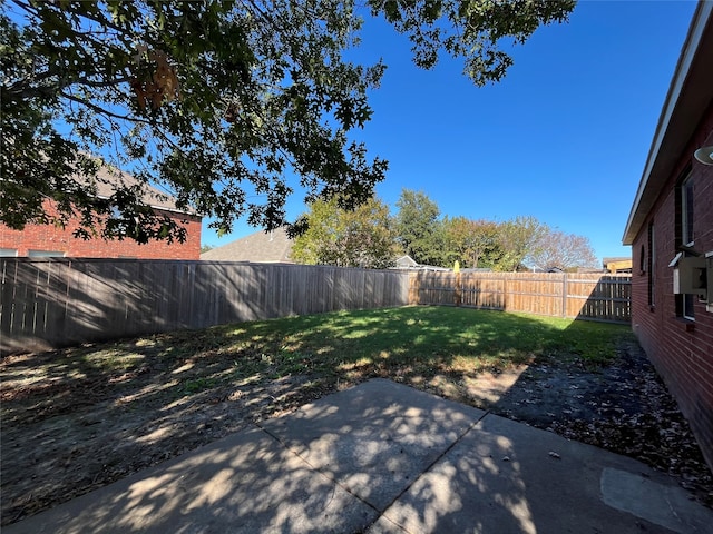 view of yard featuring a patio