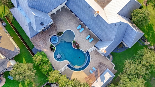 birds eye view of property