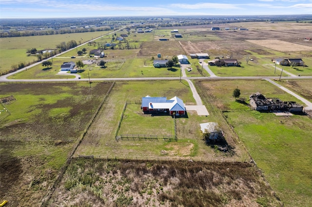 drone / aerial view featuring a rural view