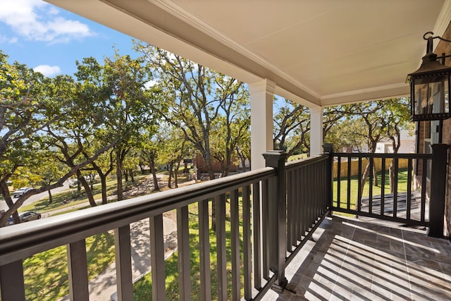 view of balcony