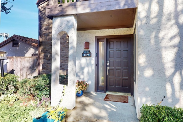 view of entrance to property