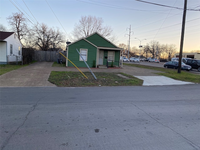 view of bungalow-style house