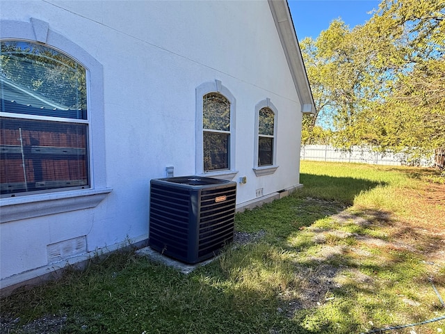 exterior details featuring central air condition unit