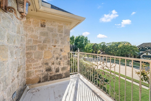 view of balcony