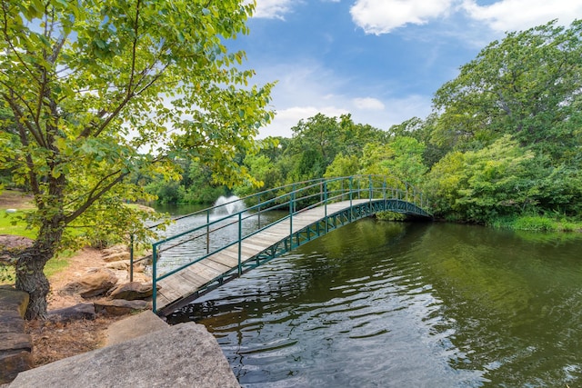 view of property's community featuring a water view