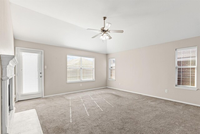 kitchen featuring backsplash, stainless steel dishwasher, sink, light tile patterned floors, and lofted ceiling