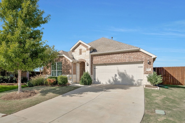 entrance to property featuring a garage