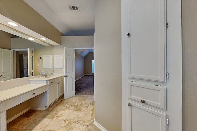 bathroom with vanity