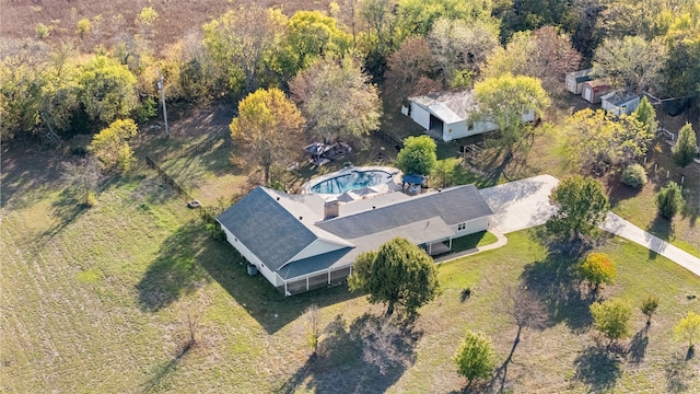 birds eye view of property