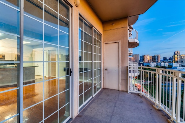 view of balcony