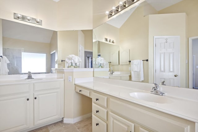 bathroom with vanity