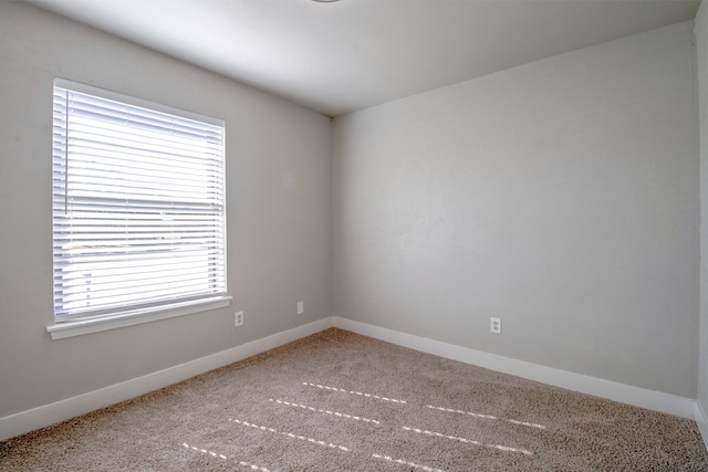 empty room with plenty of natural light and carpet floors