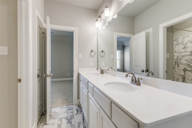 bathroom with vanity