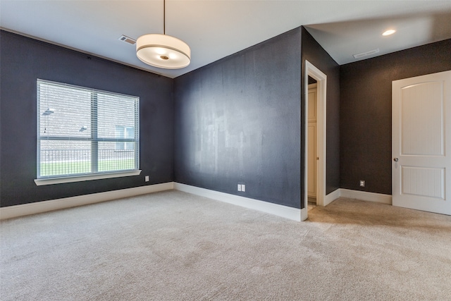 view of carpeted empty room