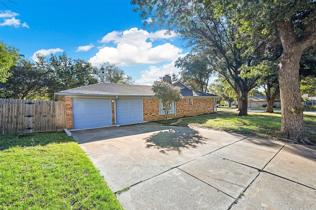 7101 Ellis Rd, Fort Worth, TX 76112 - single story home with brick siding, driveway, a garage, and a chimney