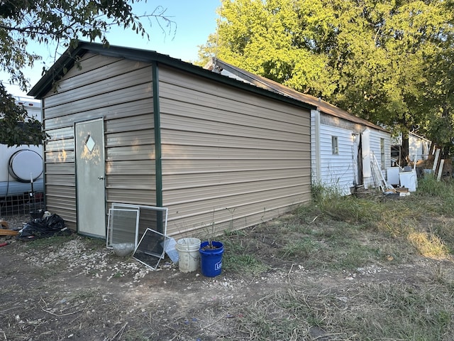 view of outbuilding