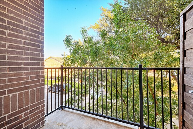 view of balcony