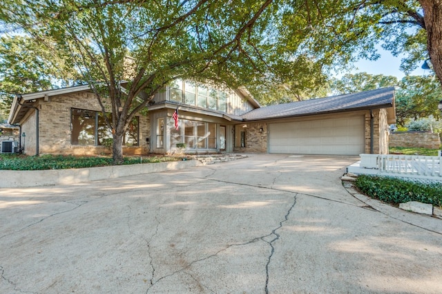 view of front of house featuring a garage