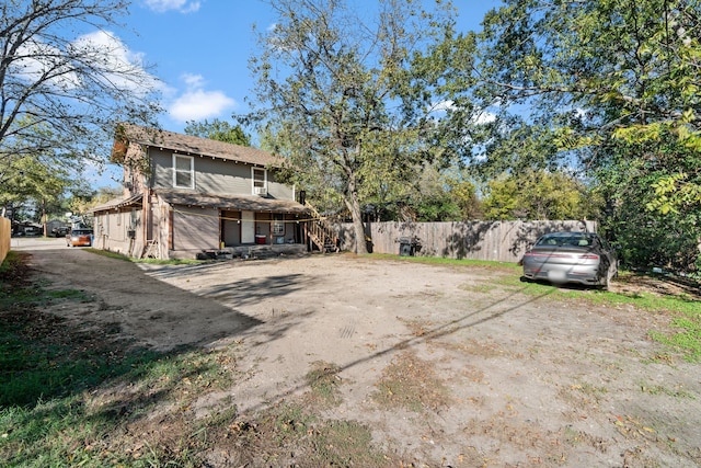 view of rear view of property