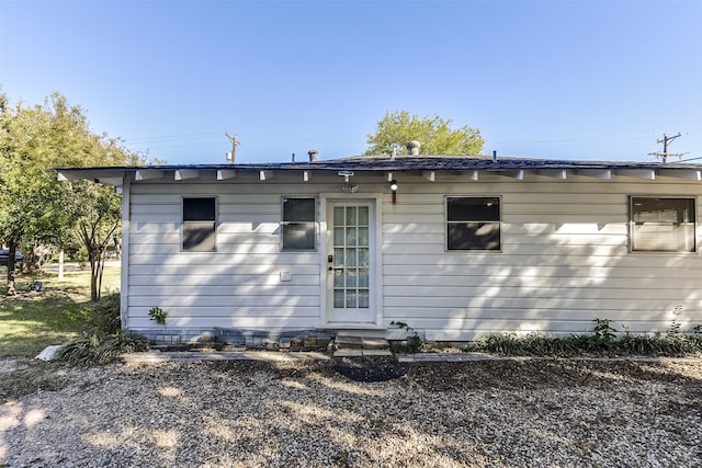 view of rear view of property